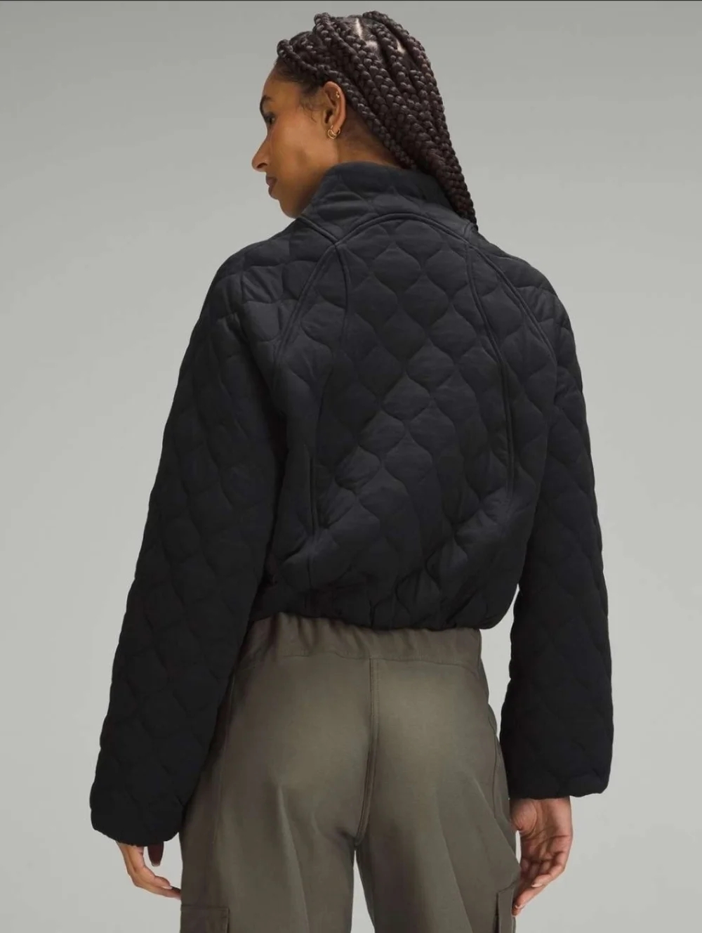Lululemon Quilted Bomber Jacket Black Size 4